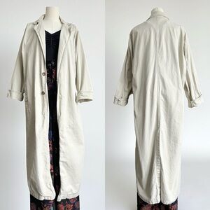 Vintage Sunbelt 100% Cotton Duster Trench Jacket Womens XS/S